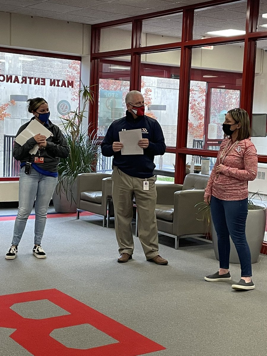 bhsprincipal's tweet photo. Congratulations to the staff and students recognized this morning as November’s Inspiration Awards recipients! #bhschat https://t.co/9z4NgpKGlW