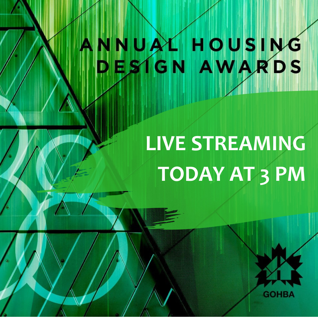Join us LIVE at 3 pm EST for our 38th Annual #HousingDesignAwards! We're excited to feature top talent from the industry in this special virtual awards presentation. Everyone is welcome to tune in!
👉 Click here at 3 pm to join us >> youtube.com/watch?v=vGz5kt…

#GOHBA