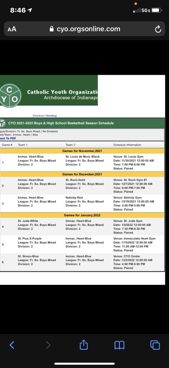 IHMCYOBBALL24's tweet photo. New schedule just released. IHM looking to make a name for themselves after a rough last year. We have made some strong additions to the team in Ty Carroll and Charlie Rodman. We look to make a run for the championship under coach Quinn Brady. https://t.co/GsEUG2313L