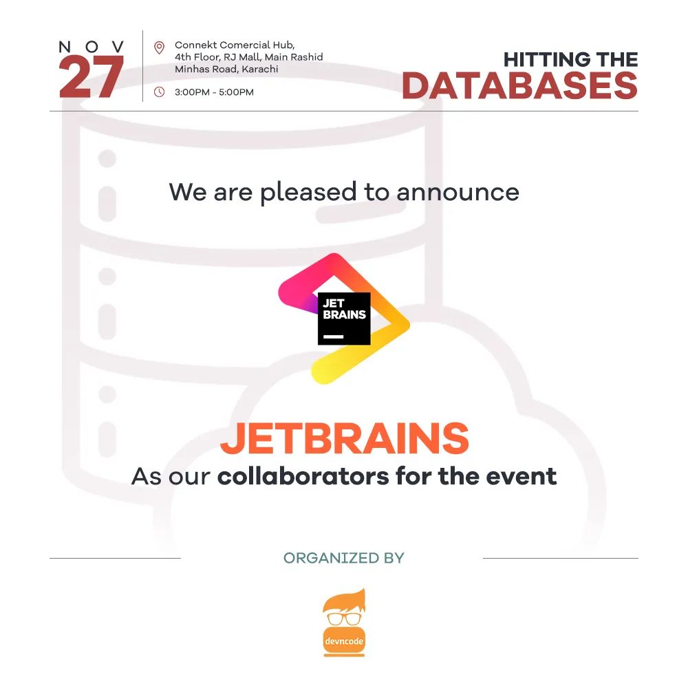devncode17's tweet image. Need licenses of the amazing tools of JetBrains? 😍

We are pleased to announce JetBrains as our collaborator for the event 🚀 Three of the attendees will get paid licenses for the amazing tools of JetBrains for the whole year! 🥳

Register here: devncode.tech/events/619287f…