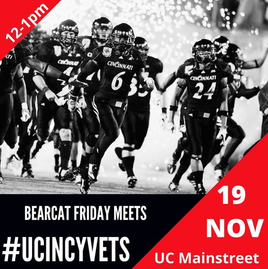 We're back on UC Mainstreet today! Come say hi anytime after noon today #ucincyvets #uc_vets