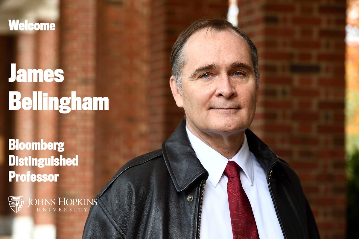 James Bellingham, Bloomberg Distinguished Professor of Exploration Robotics. Image text: Welcome, James Bellingham, Bloomberg Distinguished Professor, Johns Hopkins University.