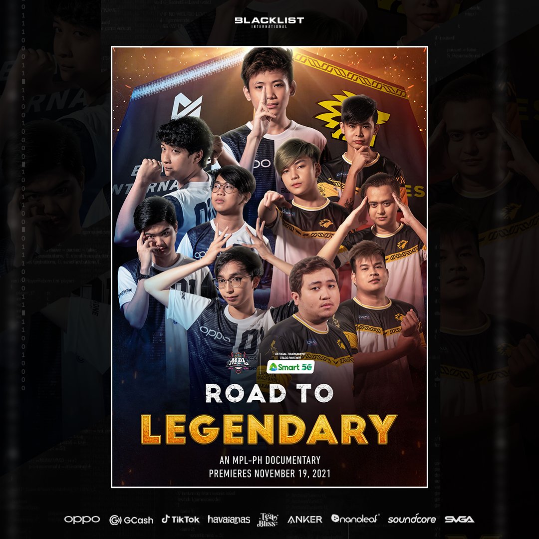 BLACKLISTINTL's tweet photo. Have you seen the MPL Road to Legendary documentary featuring Blacklist International? Join us on the #RoadtoM3.

Watch it here:
https://t.co/ZGpsQZUdvx

#BlacklistMLBB #BreakTheCode #ProtectTheCrown #WorldDomination #MLBBM3 https://t.co/H91CYtMC7V