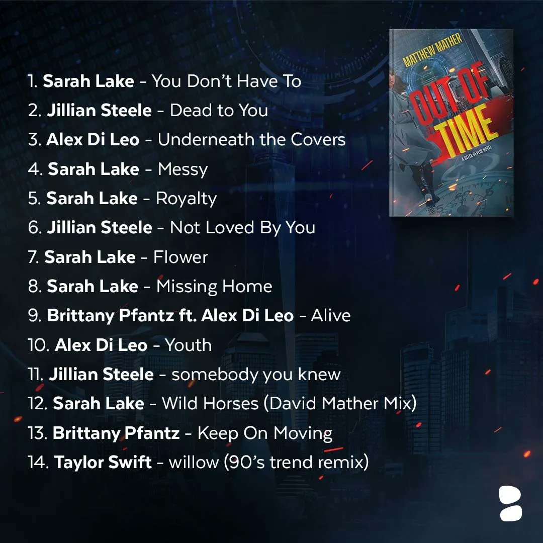 BlackstoneAudio's tweet photo. There’s no time like the present for a poppin' playlist!
We’re clocking in the 1-month #bookbirthday of #OUTOFTIME by @PhutureNews with a new installment of #BlackstoneBookishBeats curated by the #DeltaDevlin series author!
🎧 https://t.co/gWpFjFPCvC
📚 https://t.co/hF0jdseymp https://t.co/IXupUh4syv