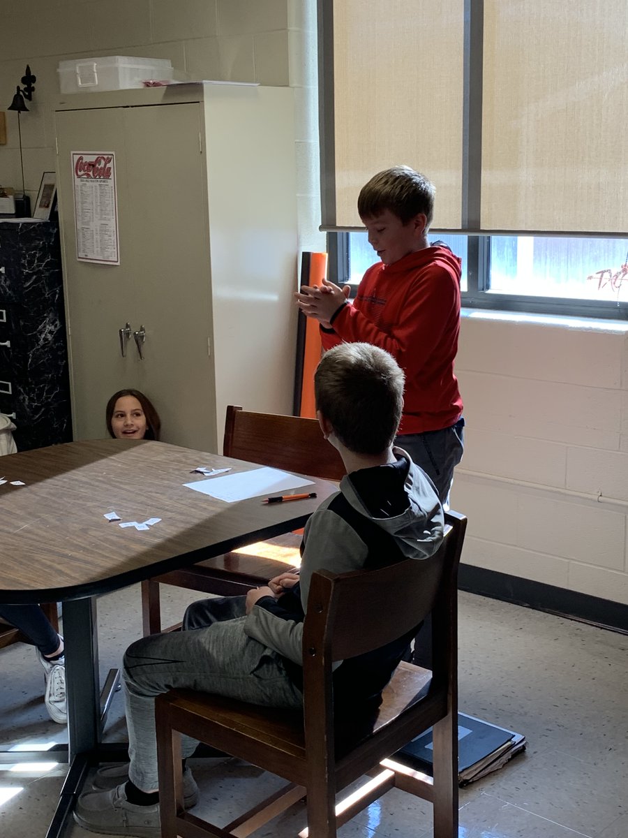 MaconTigers's tweet photo. 6-8th Grade math classes are doing a cooperative activity. The students are planning a Thanksgiving day meal on a budget. On day one they introduced themselves came up with a team name and slogan. They also began working on their menus and figuring costs for food items. https://t.co/b39LgvUKGW