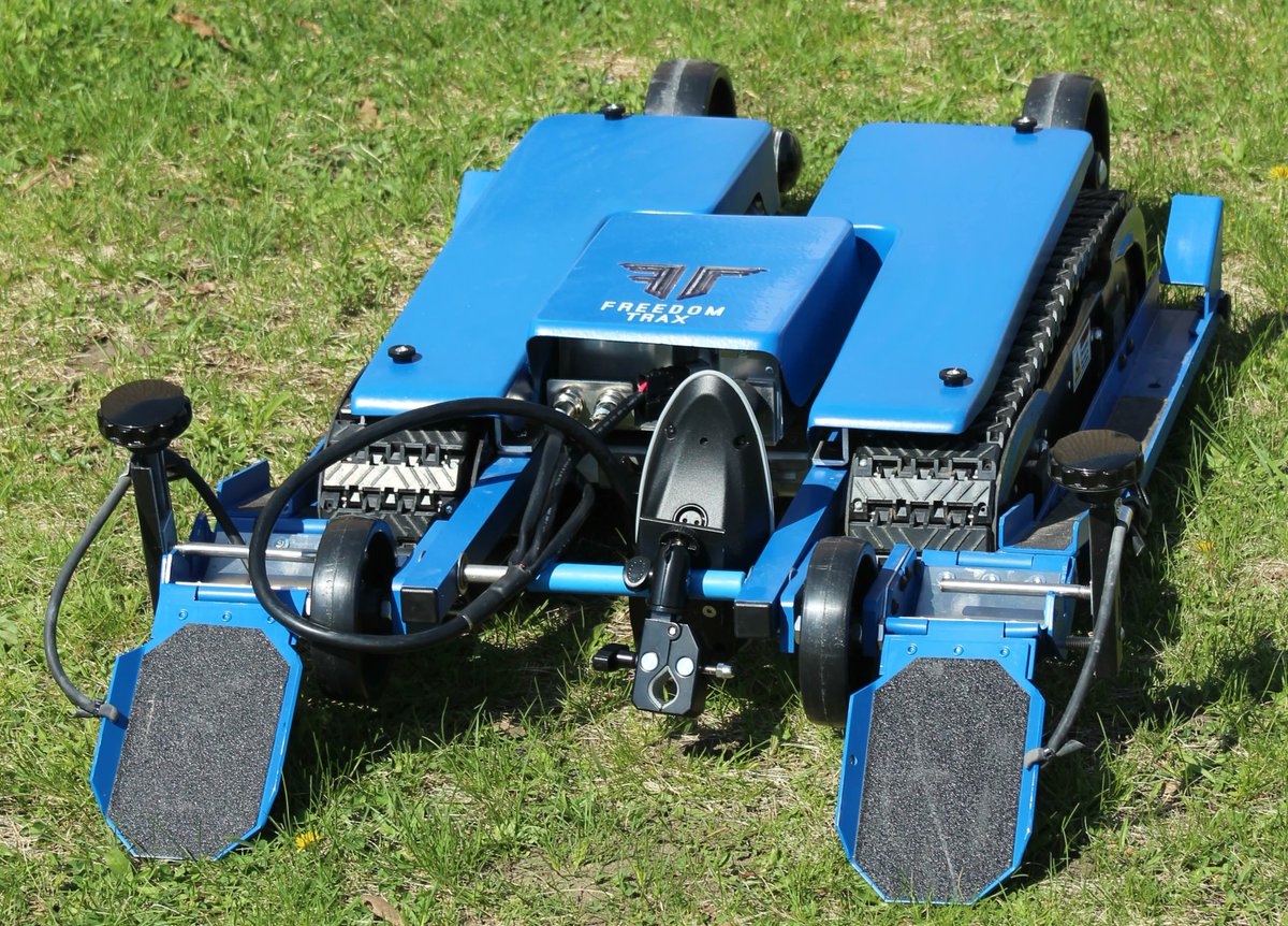 care_sila's tweet photo. Introducing Freedomtrax. Just roll your wheelchair onto the trax and begin your off-road adventures. https://t.co/vCey1ySoyG
