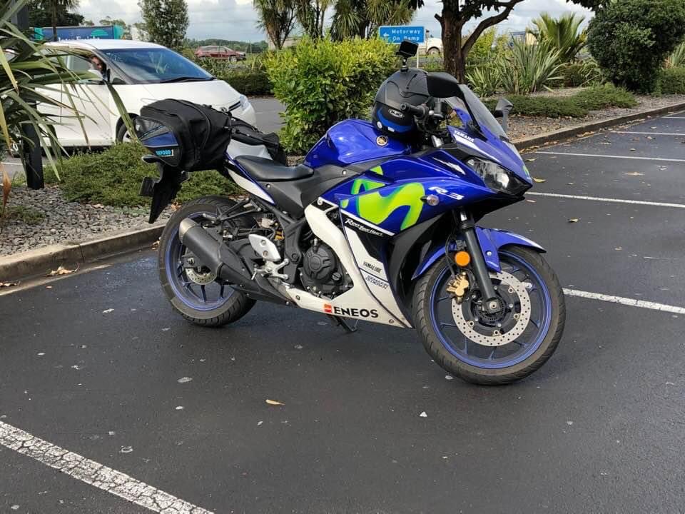 katzemccarthy's tweet photo. My first #roadtrip after breaking my leg #memories #threeyearsagotoday #katmccarthy #katzemccarthy #katsmotorcyclediaries #yamahar3 #becausemotorcycle #bikerchick #bikerlife #bikerchick #napier #freedom #precovid https://t.co/dqfM16eN0p
