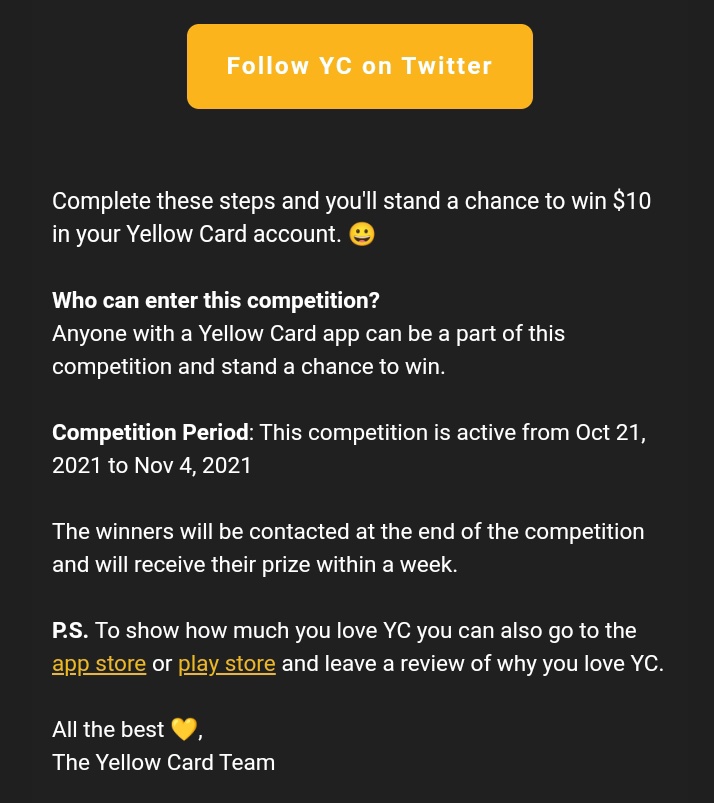 Sharpshooterfx_'s tweet photo. @dukeofkyebando @yellowcard_app #ILoveYellowCard  winner https://t.co/rsmVccHWZM