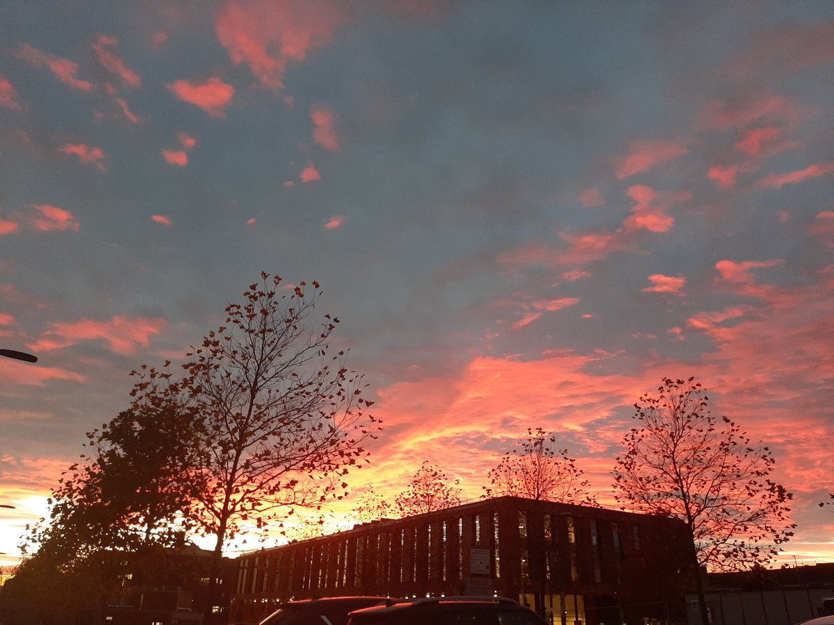 psycbethgerrard's tweet photo. The sky over uni last night.. 😍 @StaffsUni #student #beautiful https://t.co/bqtG0Z4c1o