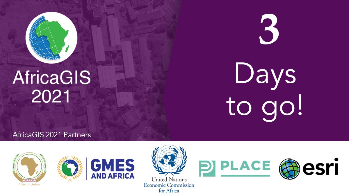 3 Days to go until AfricaGIS 2021! See you in Abidjan! eis.africa/africagis-2021/
