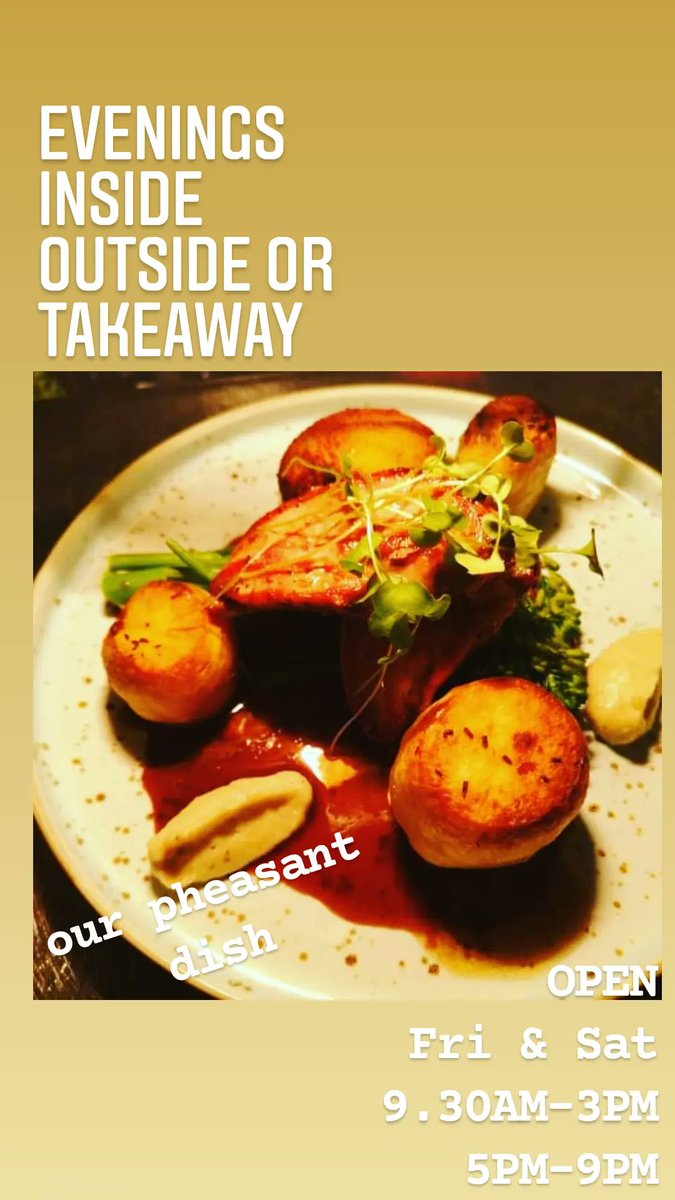 our pheasant special flying out these days... forgive the pun!🤭
Evenings inside, outside in our heated &amp; sheltered area OR TAKEAWAY and get 10%OFF in November when you order via our website, see link in bio 

#seasonalfood #game #dundalk #LouthChat