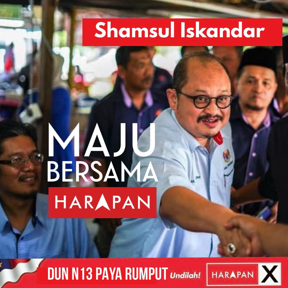 ShamsulComms's tweet photo. Sebagai anak jati Melaka dan keturunan Paya Rumput, @shamsuliskandar Mohd. Akin Calon DUN N.13 Paya Rumput dengan segala penuh rendah hati dan setulus jiwa ingin menawarkan khidmat bakti beliau kepada tuan-tuan &amp; puan-puan semua. Semoga Melaka makmur selamanya! Ayuh Maju Bersama! https://t.co/LKFbu0D1gY