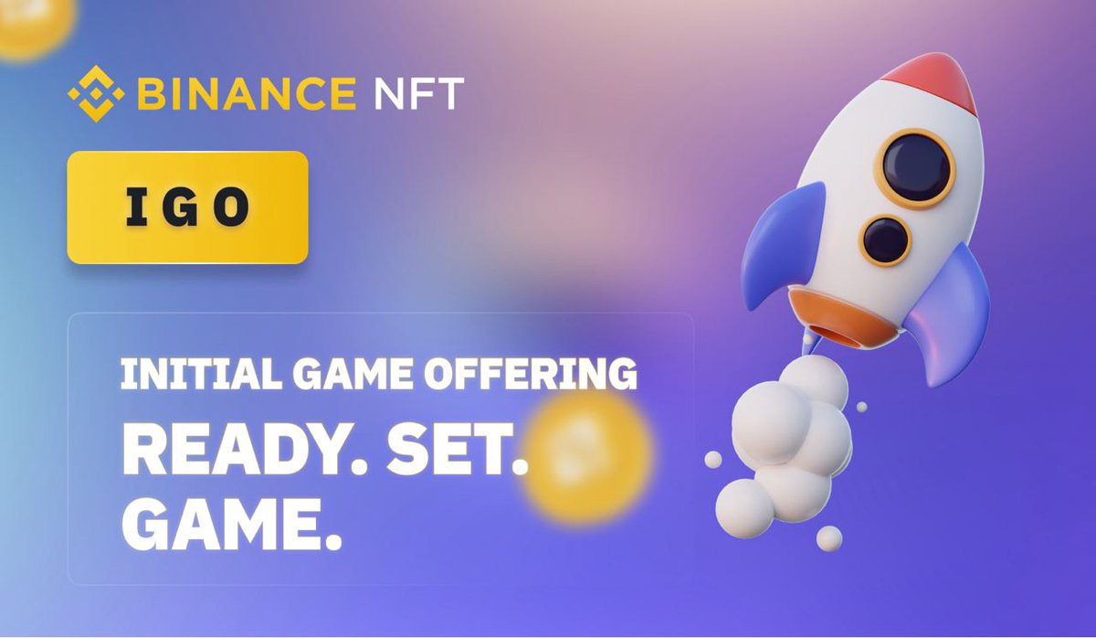 Dear Binancians,

Our official IGO page is now up! 🥳 Check out our upcoming IGO drops and latest news in one place.

Best part? You can also learn about ALL our gaming projects and visit their NFT collection pages easily! 🙌🏻

👉🏻 binance.com/en/nft/event/g…