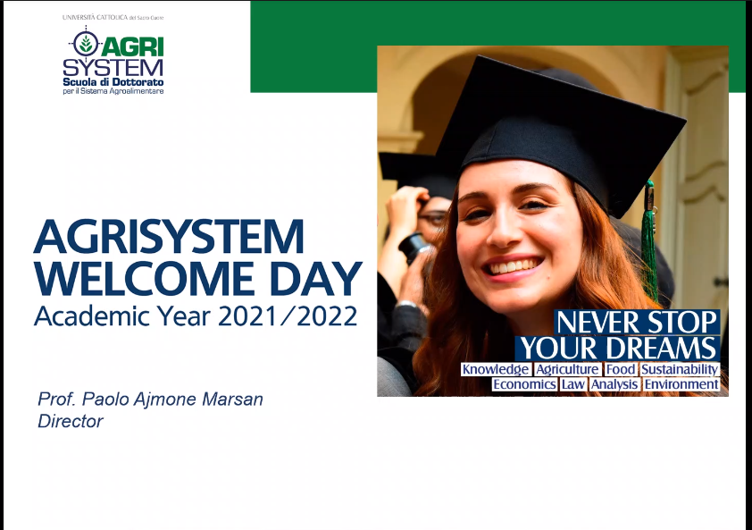 Chiara_spark's tweet photo. #AgriSystem #WelcomeDay
Finally, a new adventure is about to start. It has taken me a while to convince myself that this is the right path, but I am now very excited and ready to start.
#AgroFood #PhD #Unicatt #agriculture #opportunity #research https://t.co/CN30Dh0YXz