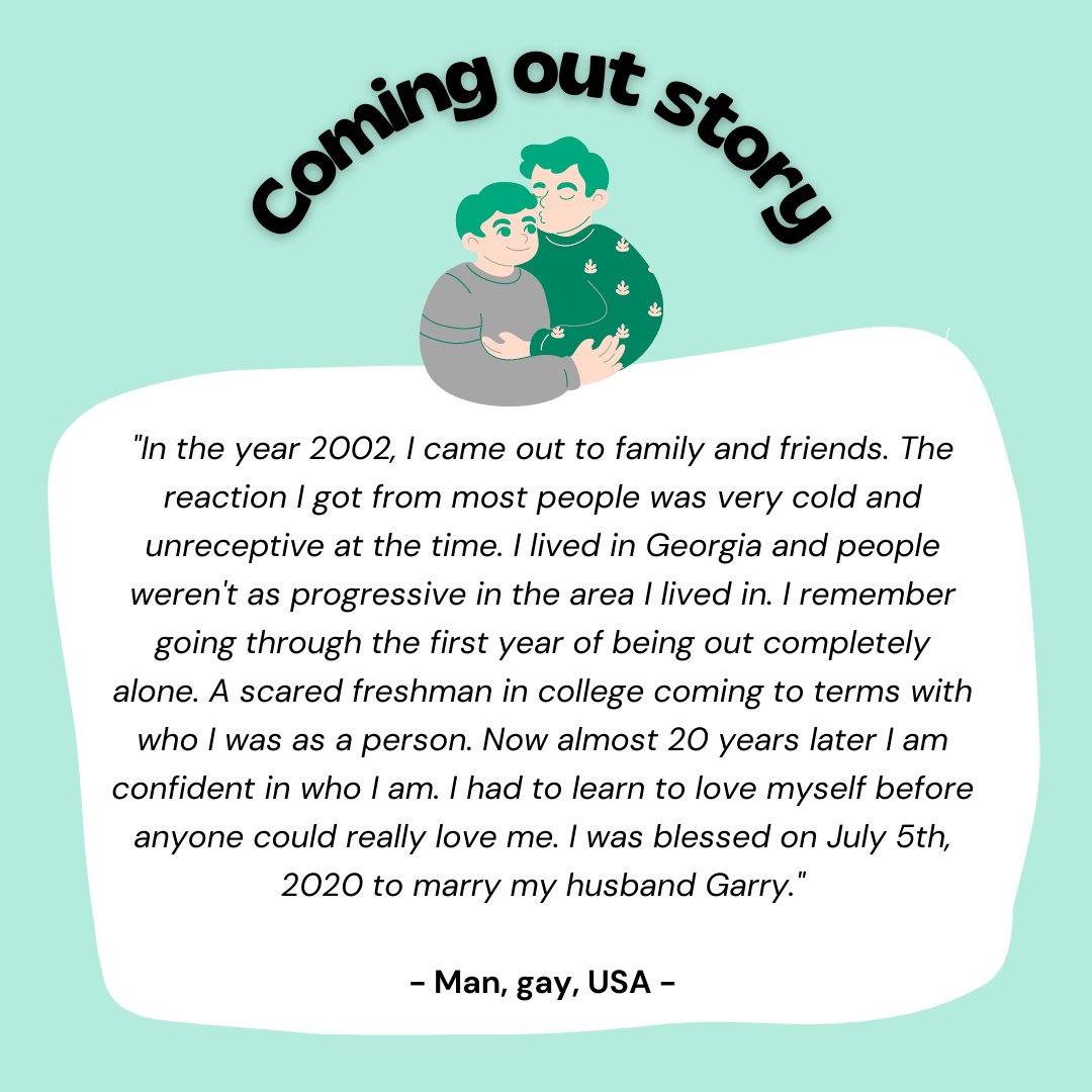 ComeOutApp's tweet photo. Every now and then when we have the permission we will share a story here 🌈 (3/3)

#comingout #comingoutstory #comingout #gayapp #lgbtcommunity https://t.co/ExvCIySRzT