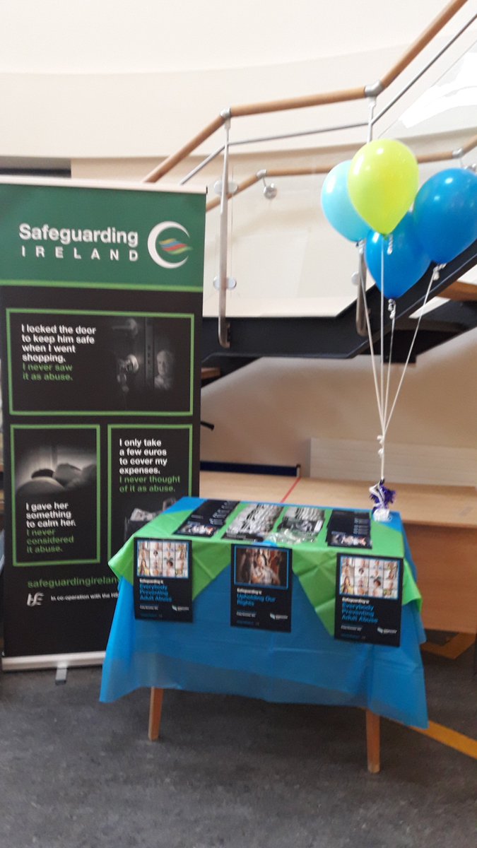 Safeguarding_ie's tweet photo. Thanks to our colleagues in CHO3, helping to spread the message about #SafeguardingDay21 in the HSE Health Centre in Tyone, Nenagh https://t.co/7pBn7CalAg