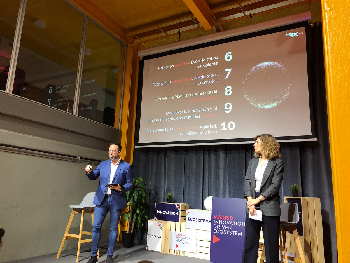 mide_global's tweet photo. 6. Hablar en positivo. Evitar la crítica persistente.
7. Potenciar la diversidad, desde todos los ángulos.
8. Convertir a Madrid en referencia de sostenibilidad.
9. Incentivar la innovación y el emprendimiento con medidas fiscales.
10. Financiación: Agilidad, canalización y foco. https://t.co/0qrqaoGeOZ