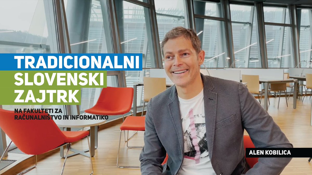 Ob tradicionalnem slovenskem zajtrku nas je obiskal Alen Kobilica. Z njim smo posneli kratek pogovor: fri.uni-lj.si/sl/novice/novi…