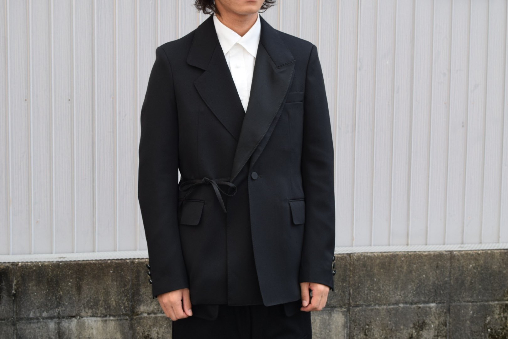 22AW SOSHIOTSUKI Doble Smoking Jacket- 22AW SOSHIOTSUKI Doble Smoking Jacket-
