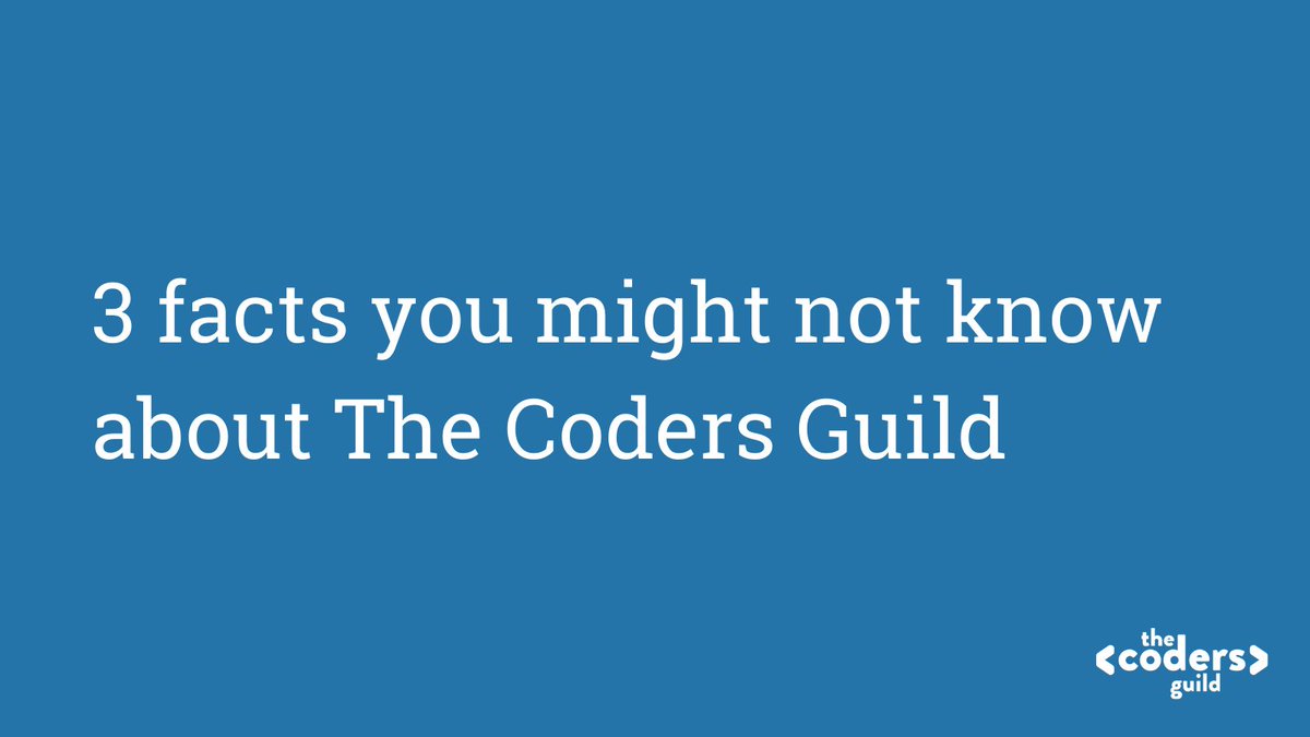 the_codersguild's tweet photo. 3️⃣ facts you might not know about us.
Want to know more? 👇
Ask away by sending us a DM, commenting below, or visit our website https://t.co/uhxplbRqpr

#TheCodersGuild #LeedsBusiness #ManchesterBusiness #TrainingProvider #DigitalSkills #DigitalApprenticeships #DigitalApprentice https://t.co/r4NdDIgm6Z