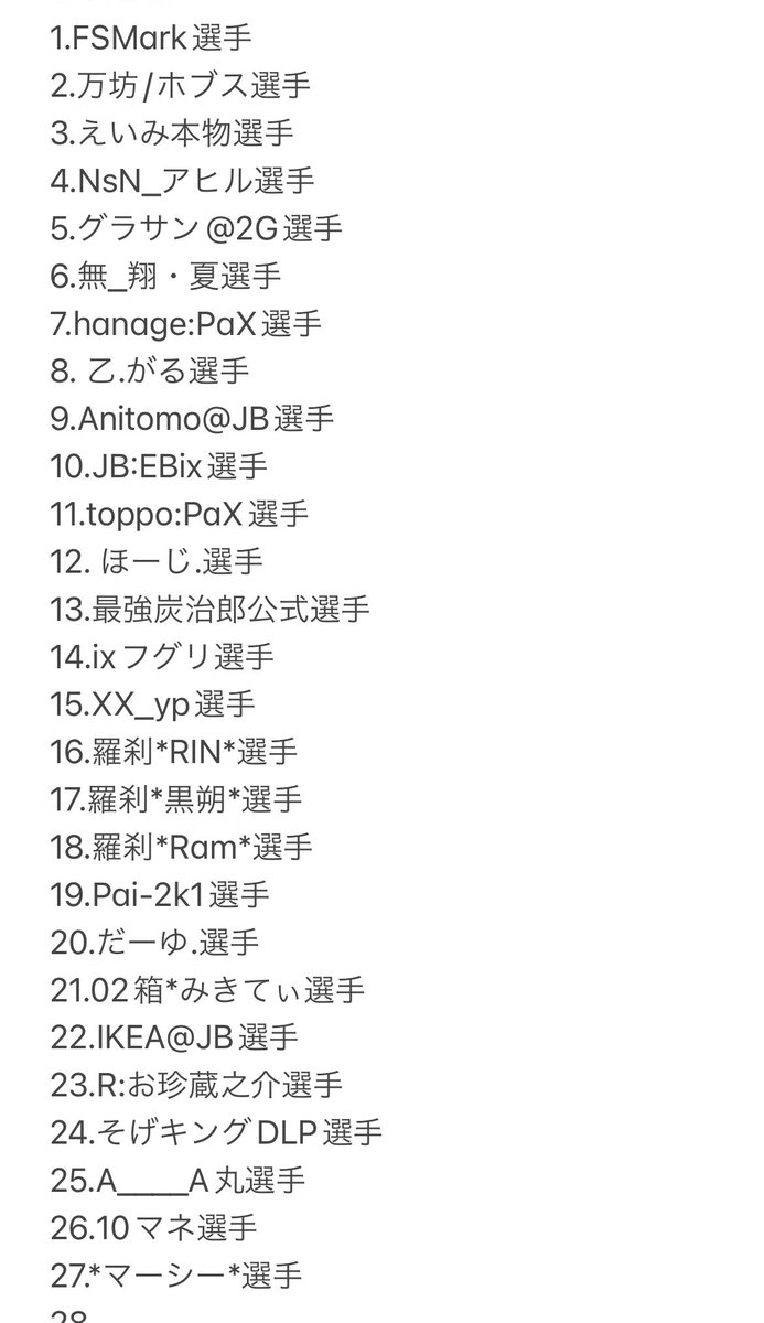 barusu0208's tweet image. こんなにも多くの方々が参加してくれております(*´˘`*)Thanks❣❣
まだまだ受け付けておりますので
じゃんじゃん参加お願い致します🙇‍♂️
#cod
#CoDMobile 
#cod大会