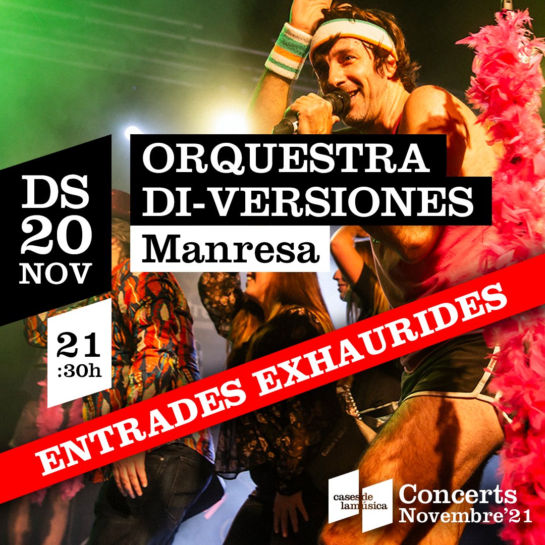 salastroika (@salastroika) on Twitter photo ARA SÍ QUE SÍ. SOLD OUT!!!!! 💣💥 Ja no queda cap entrada pel concert de demà dels <a href="/di_versiones/">orquestradiversiones</a>. Què millor manera que passar una nit de dissabte amb ells? Veniu amb forces, perquè s'aveïna jarana! 🎉🎉 ARA SÍ QUE SÍ. SOLD OUT!!!!! 💣💥 Ja no queda cap entrada pel concert de demà dels <a href="/di_versiones/">orquestradiversiones</a>. Què millor manera que passar una nit de dissabte amb ells? Veniu amb forces, perquè s'aveïna jarana! 🎉🎉