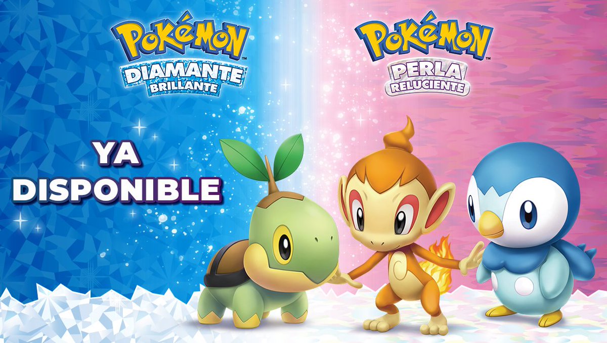 Pokemon_ES_ESP's tweet photo. ¡Que comience la aventura!

¡#PokemonDiamanteBrillante y #PokemonPerlaReluciente ya están disponibles! 💎✨ https://t.co/JySseYWjSg