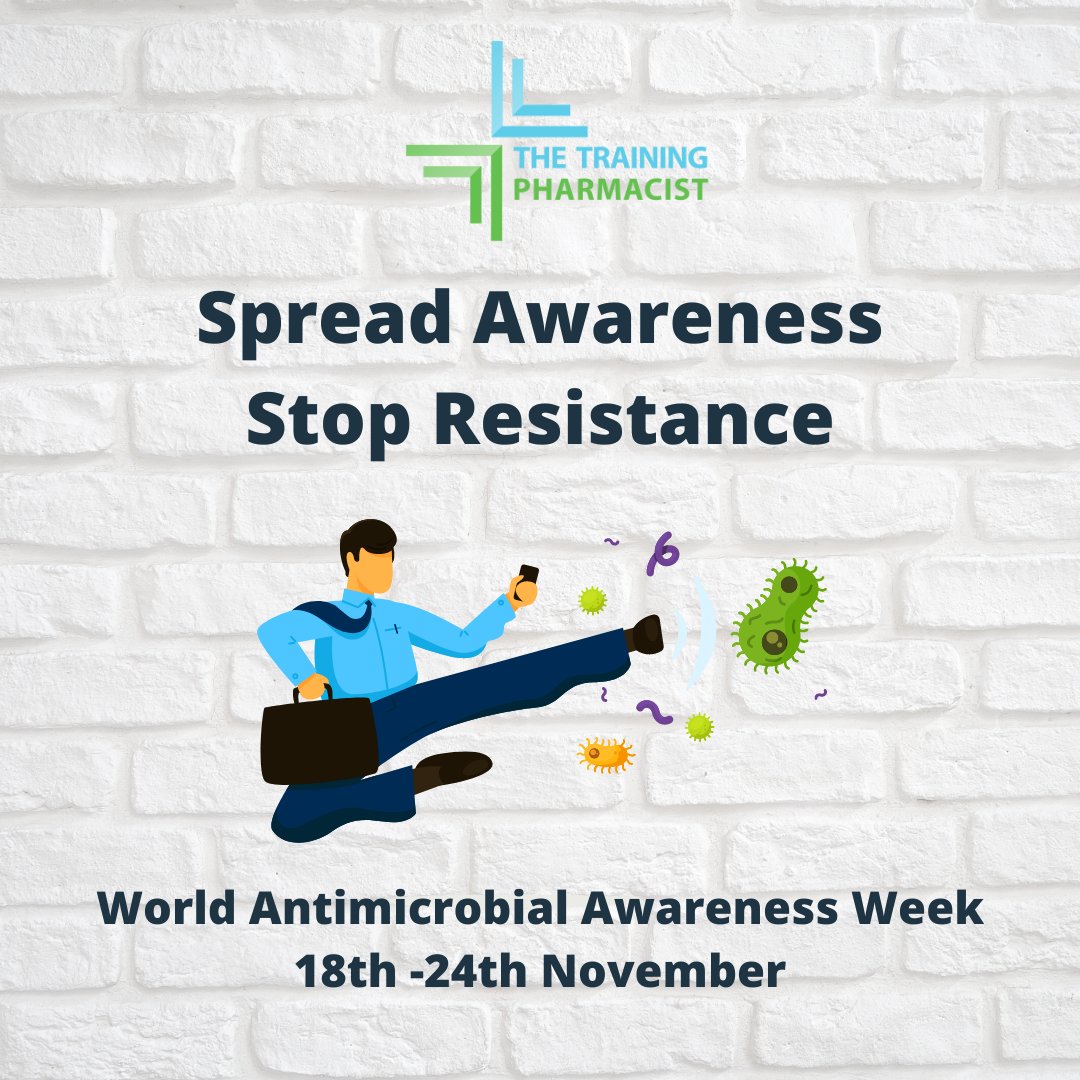 thetpharmacist's tweet photo. Yesterday was the start of #WAAW  

To keep antibiotics working today and in the future, let's works together to raise awareness and stop #AntibioticResistance 

Be an #antibioticGuardian 

#prereg  #provreg #pharmacy #resitters 
#thetrainingpharmacist https://t.co/f35LCFb6o9