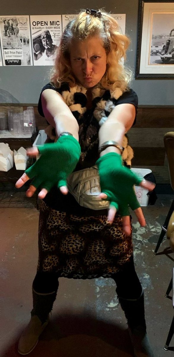 My Mona Lisa Saperstein costume for parks and rec <a href="/triviology/">Triviology</a>! #MoneyPlease #ParksAndRec #JustSayKnope #MonaLisaSaperstein #ShesTheWorst #Halloween2021