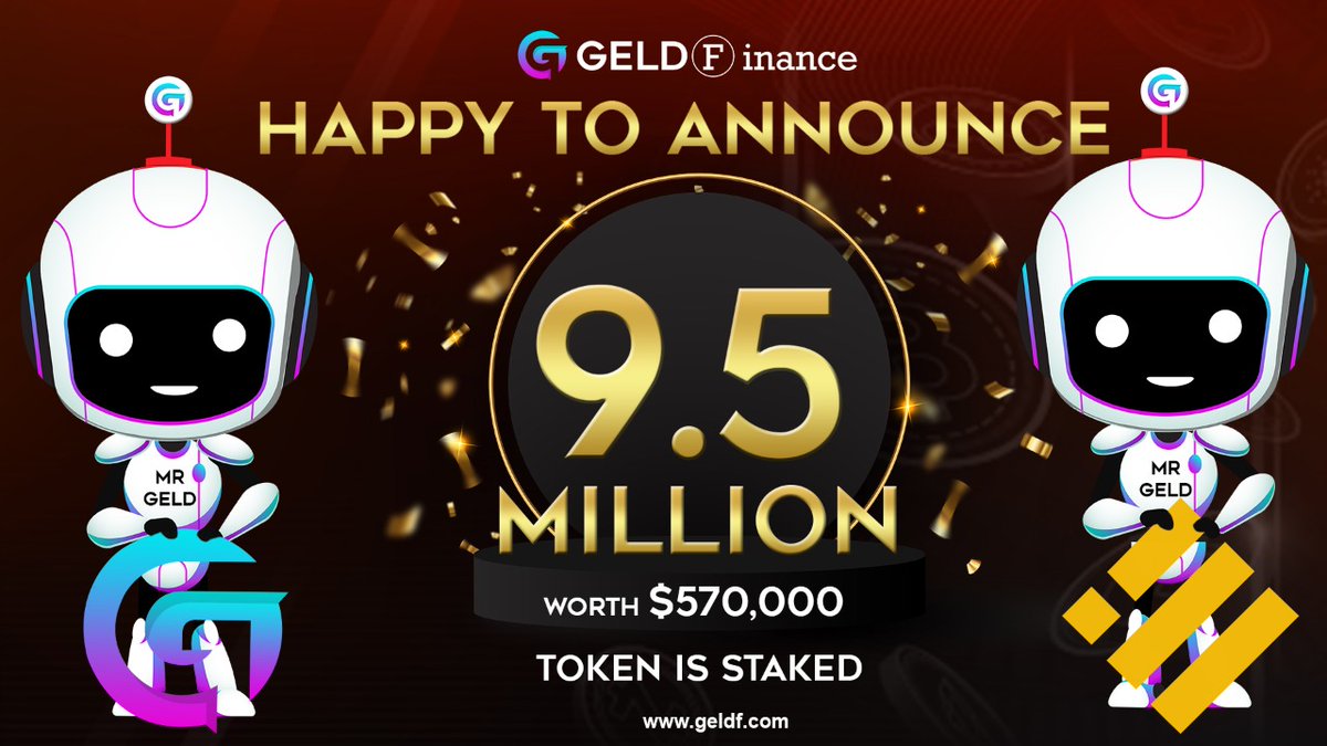 geldfinance's tweet photo. In less than 48 hours of staking Launch over 160 users have staked around 9.5mn $Geldf which is more than 45% of our circulating supply. 

The number will only go up as we promote our staking with a dual staking plan. https://t.co/eXWkKWm0FM