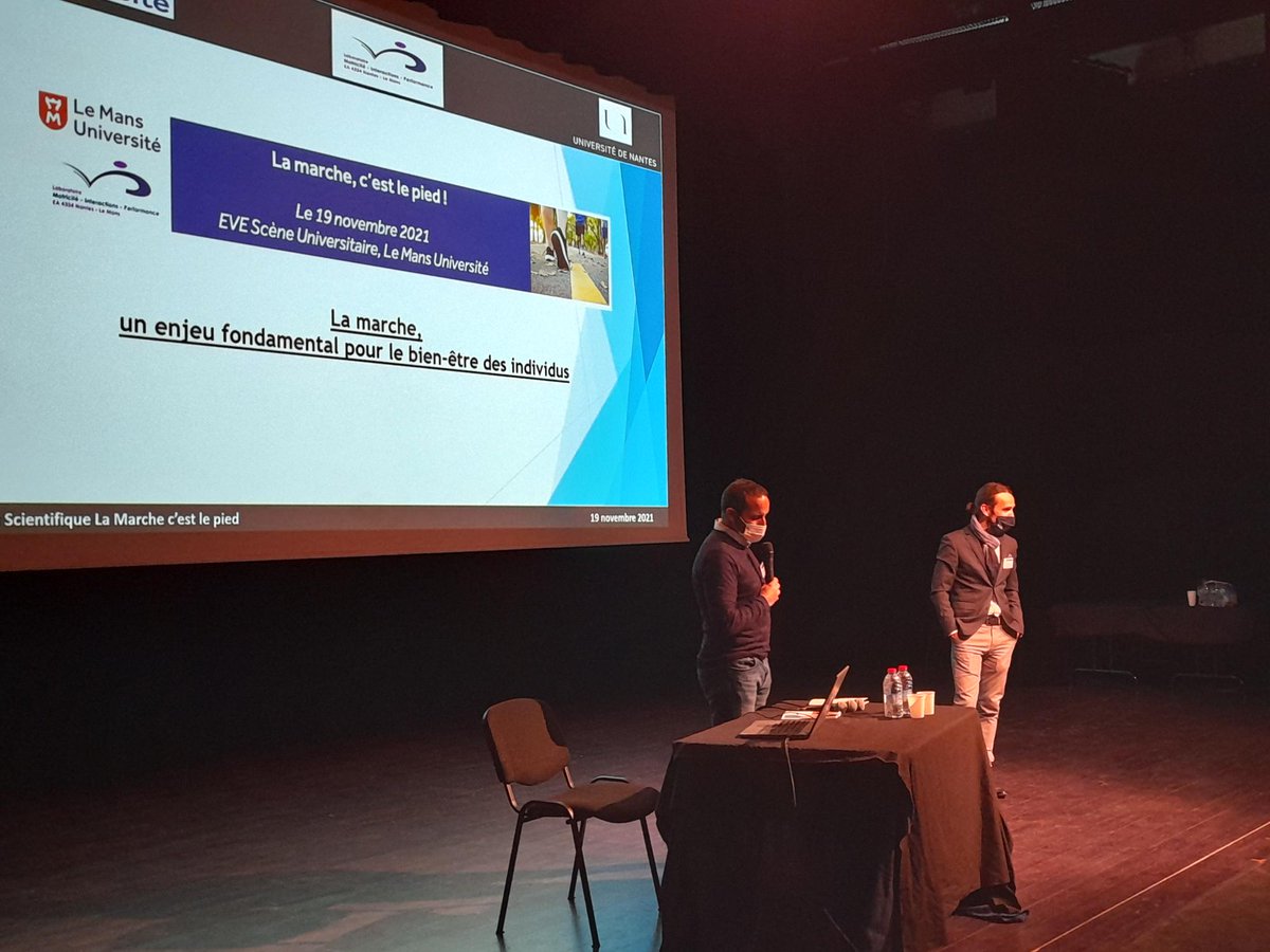 LeMansUniv's tweet photo. 🔴 Lancement de la journée #scientifique "La Marche, c'est le pied !"
👉 L’objectif : permettre à différents acteurs travaillant sur le domaine de la marche de présenter des travaux.
🙏 Merci à Pierre-Yves Paulin Délégué d'assurance MAIF pour sa présence.
https://t.co/WR5l4Exfht https://t.co/fQaQ6cy7JN