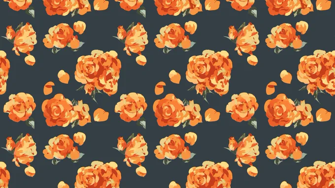 🌹のパターンを作りました 