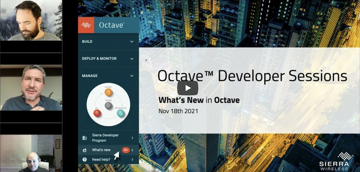Thank you Ian Burt from <a href="/linkwavetech/">Linkwave Technologies Ltd</a> for your participation to <a href="/SierraWireless/">Sierra Wireless</a> live developer session, with these 2 awesome applications with #Octave #IoT edge-to-cloud platform #API : industrial provisionning &amp; secret vault.
youtube.com/watch?v=Eai4Et…