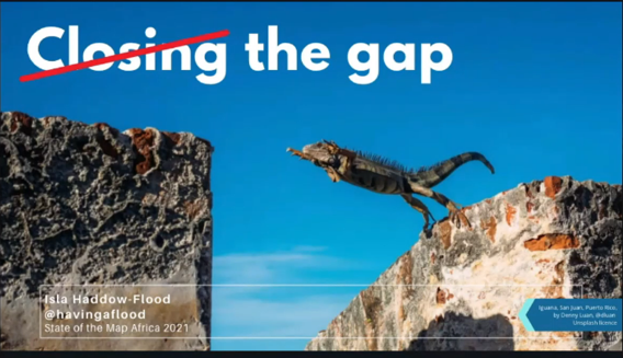 Fantastic keynote to open #SOTMAfrica2021 from Isla <a href="/wikiafrica/">Wiki In Africa</a> on the challenges faced in #Africa: Access, Control, Representation and Participation, and plea for closer collaboration between #OpenData communities. We're up for this in #Tanzania!