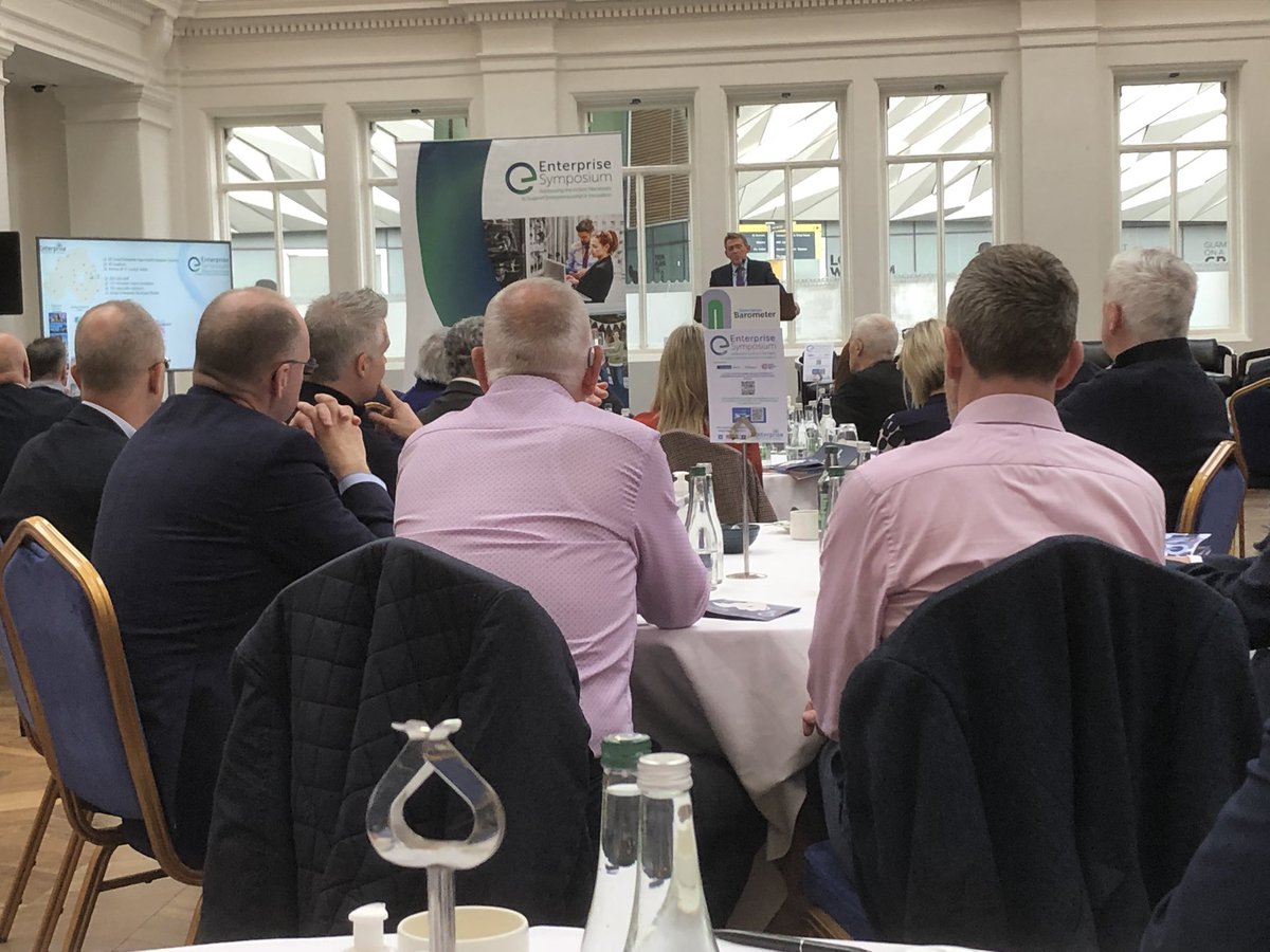 RMcC239's tweet image. CEO Michael McQuillan gives the opening address at NI Enterprise Symposium highlighting the importance of entrepreneurship to the NI economy @McQAssociates @DanskeBank_UK @BritishBBank #EntrepeneurialBackBone #RightSupportRightTime
