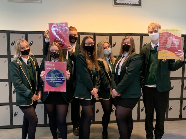 fairgamestmu's tweet photo. We are the leadership class of 2021!  We've been working hard to raise awareness of period poverty, and making posters to be distributed around the school to help end the stigma and raise awareness.💗 @headsup4wb @StMungosFalkirk @miss_ajess @KLSBGroup #fairgame #endperiodpoverty https://t.co/ijVuOE8rBR