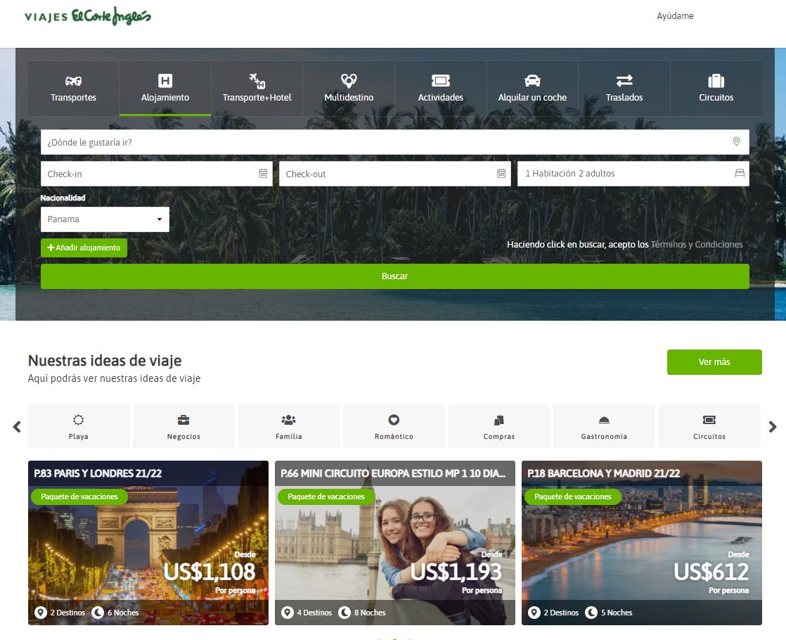 TravelC_online's tweet photo. Nuevo Microsite (b2b) para Viajes El Corte Inglés Panamá 👏🏻 Nuestros Microsites están diseñados para ser B2B, B2C o ambos a la vez ✈️ ¿Quieres más implementar la mejor tecnología turística? 📩sales@travelcompositor.com
#Traveltechnology #Newmicrosite #Holisticsolutions https://t.co/LnX28kmDSz