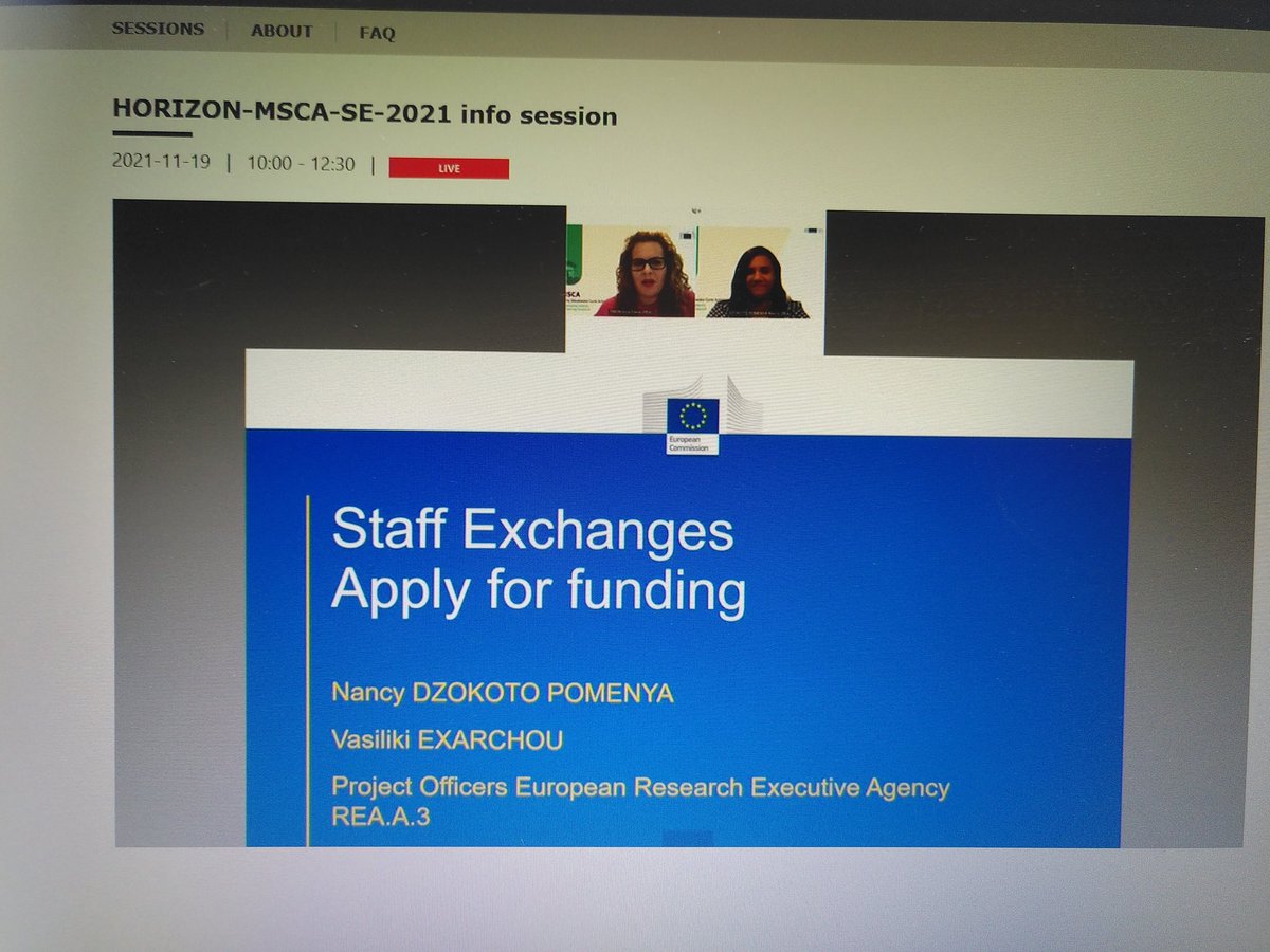After the introduction on the @MSCActions, the presentation on #StaffExchanges starts... #StaffExhangesDay @REA_research