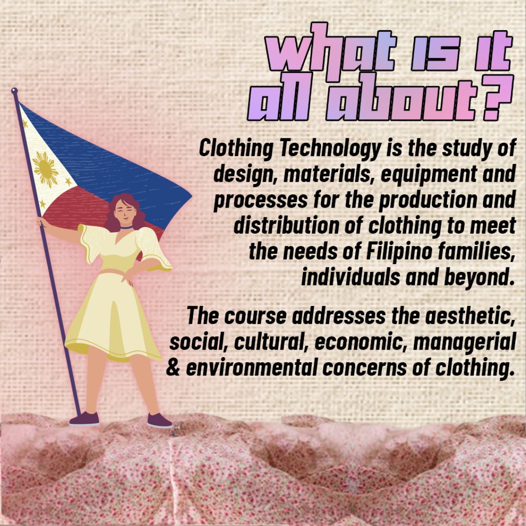 UP_ACTS's tweet photo. UP cutie? More like, UP CT!
🧵 🪡

UPCA season is upon us and we know you're looking hard and thinking about that perfect course! 🤔🧐🎓 Join us as we go beyond the seams and explore the holistic wonder of Clothing Technology in the College of Home Economics! ✂️⚙🔬👘 https://t.co/RPzAahvi1T