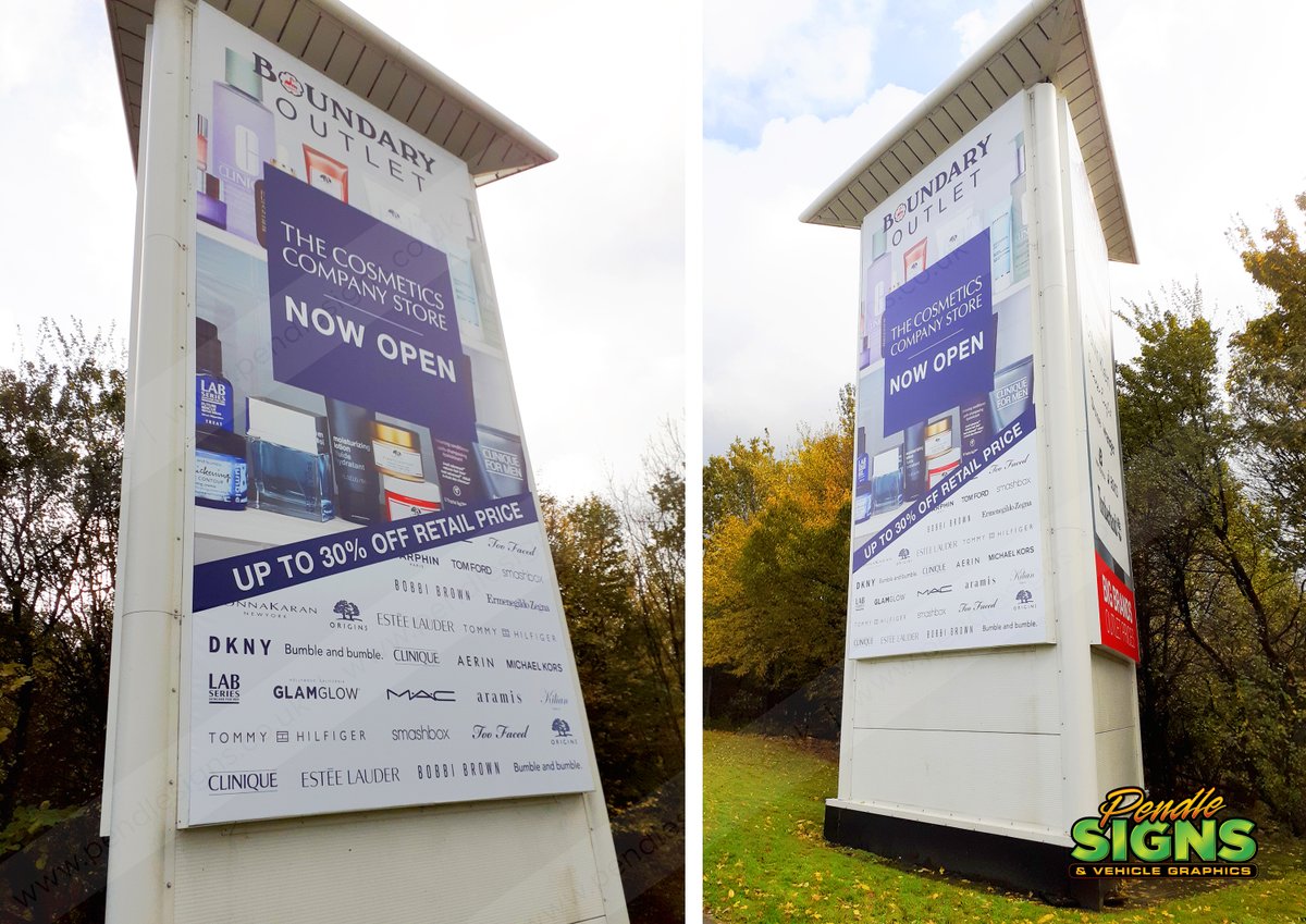 Fresh flex faces for the entrance signage at BoundaryOutlet installed recently. #largeformatprinting #signage #branding #signs #flexfacegraphics Installed by the team <a href="/PendleSigns/">Pendle Signs</a>