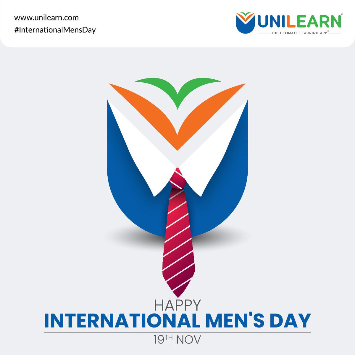 unilearnapp's tweet photo. Every man is unique in his own ways. To all these wonderful people, who without batting an eyelid dare, love, protect, tend, and defend their loved ones, we extend our hearty wishes for a Happy International Men’s Day.
#Unilearn #UnilearnApp #InternationalMensDay #MensDay https://t.co/3oGSAwFaaK