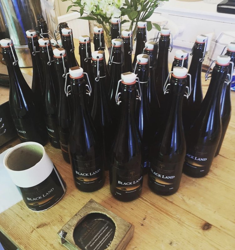 Another batch of our limited edition mulled cyder ‘Black Land’ is bottled, labelled and ready for markets this weekend, get it while you can!