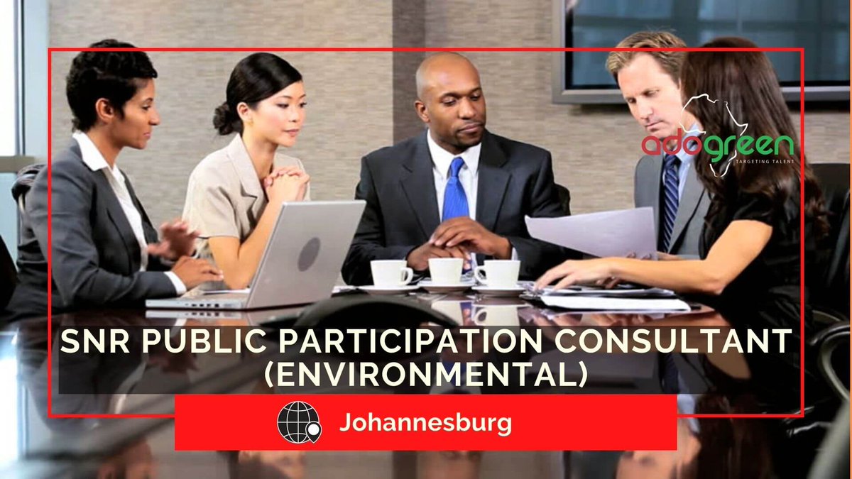 AdoGreen's tweet photo. #jobalert: Public Participation Consultant having vast industry knowledge and expertise within their field coming with experience in dealing with the Mining sector
To apply: https://t.co/IC6TN5UhB6 
#jhb #mzanzi https://t.co/U5CpasPZ3C