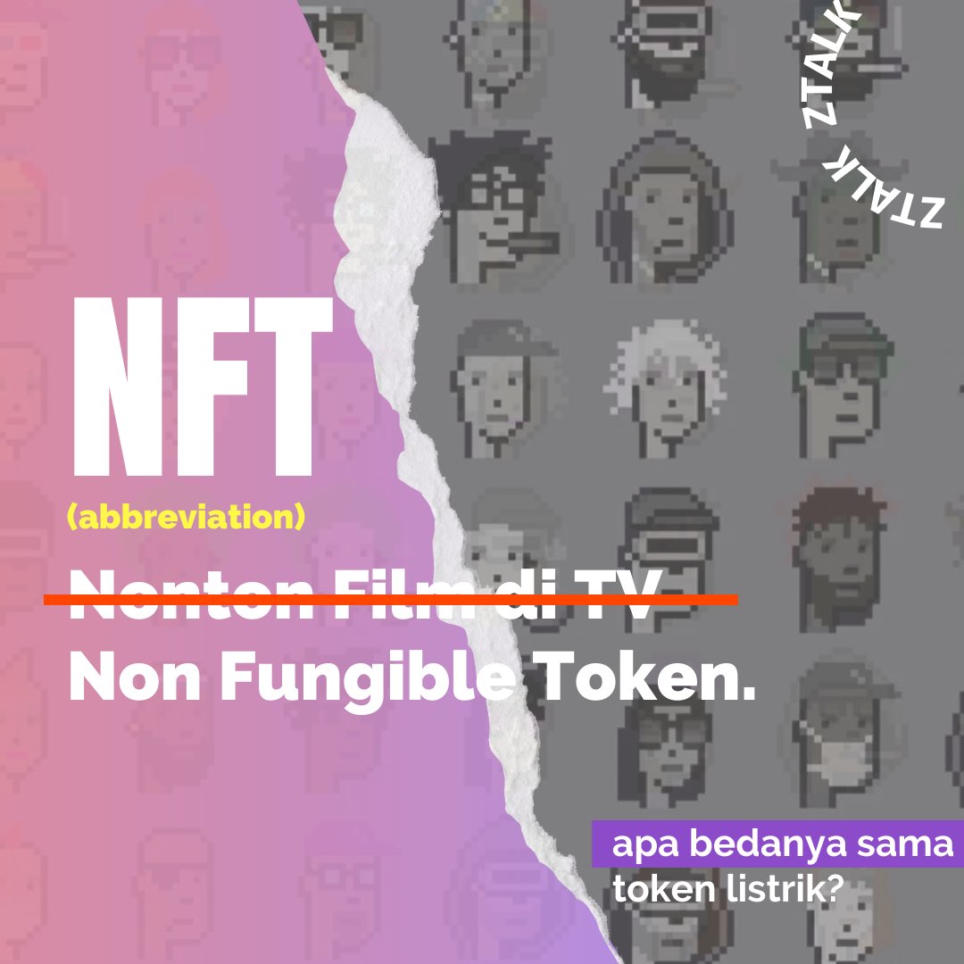 Ztalkid's tweet photo. Hai gankZ! kamu udah tau belom apa itu NFT? kira-kira kenapa ya orang-orang mau beli NFT dengan harga yang mahal? Yuk simak thread kali ini👀

#Ztalk #friday #nft #nftindonesia #nftinfo https://t.co/UsBiT5gLLx