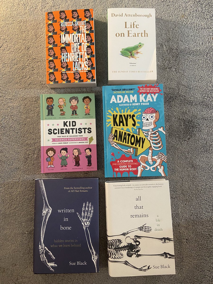 For #BookWeekScotland, these are some of Mr Sultan’s recent favourite Biology/Science related books. <a href="/Grove_Academy/">Grove Academy</a> <a href="/GroveLibrary/">Grove Academy Library</a>
