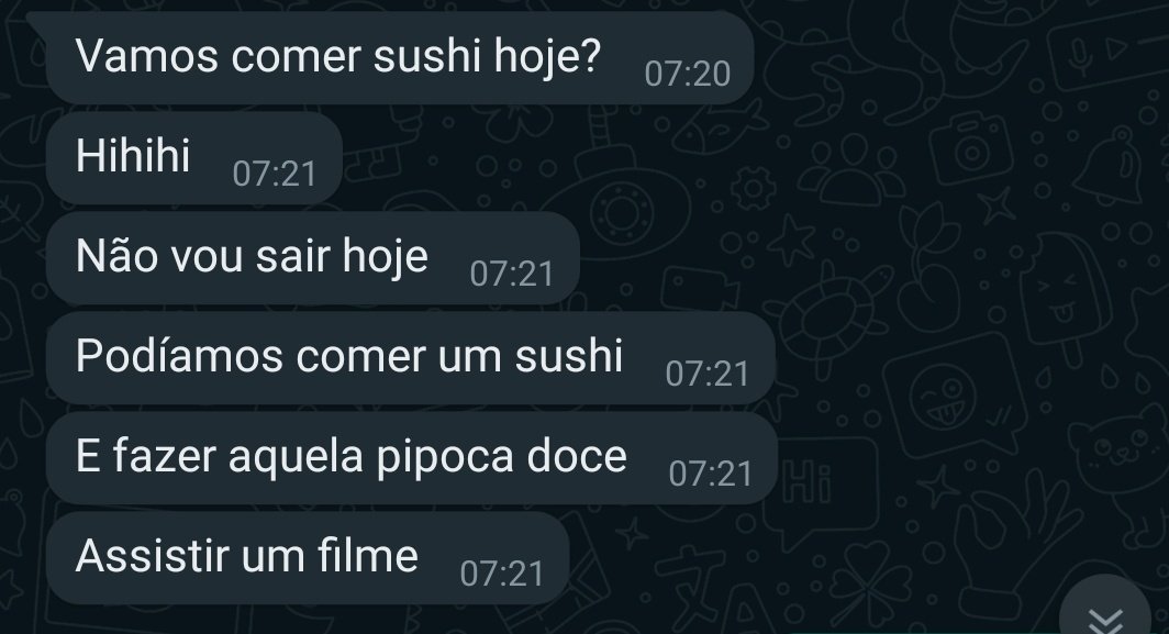yummydieta's tweet photo. eu planejando o nf kkkkkkkkkkkkkkkkk
a pipoc* é uma que faço para minha mãe com chocolate branco e leite ninh*
Se eu ficar umas 3h na esteira talvez consiga fingir comer umas https://t.co/MjJi5ziPco