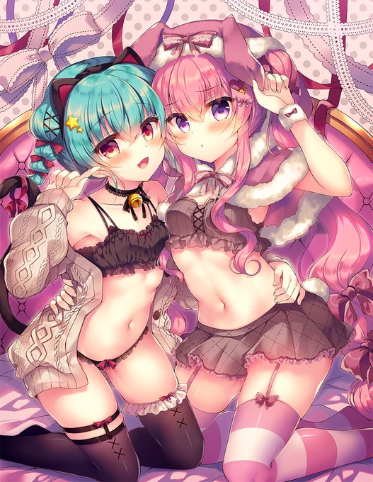 もふもふ…する?🐰🐱 