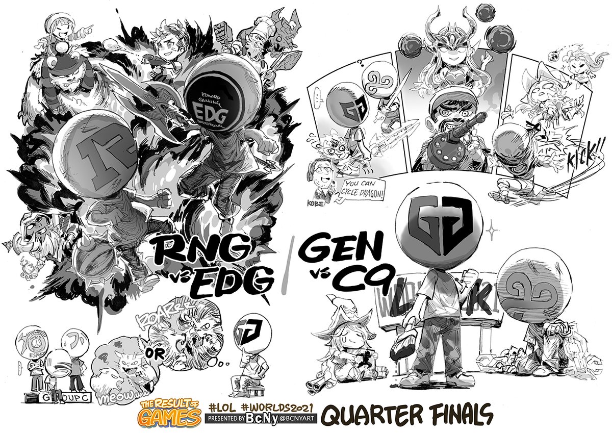 Quarter Finals #2
RNG vs EDG/GEN vs C9
#worlds2021
#theresultofgames
#LeagueOfLegends