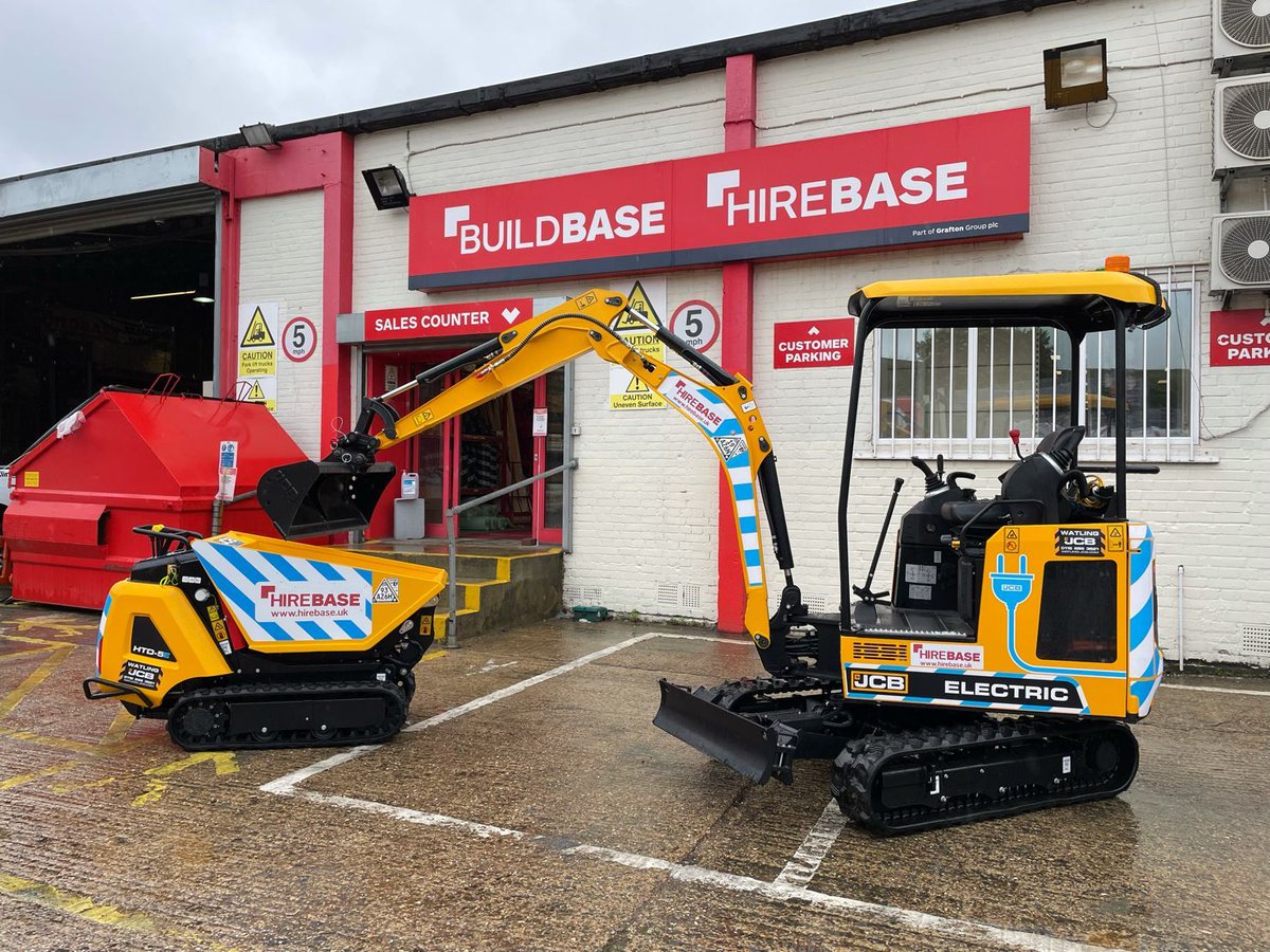 BuildbaseUK's tweet photo. To support #greener, more #climate couscous construction sites we are introducing new #electric #PlantHire at selected Hirebase locations!
Keep an eye out at your local #Hirebase branch for new electric hire equipment as we continue to increase availability across our network! https://t.co/v7Ud2ZCPm0
