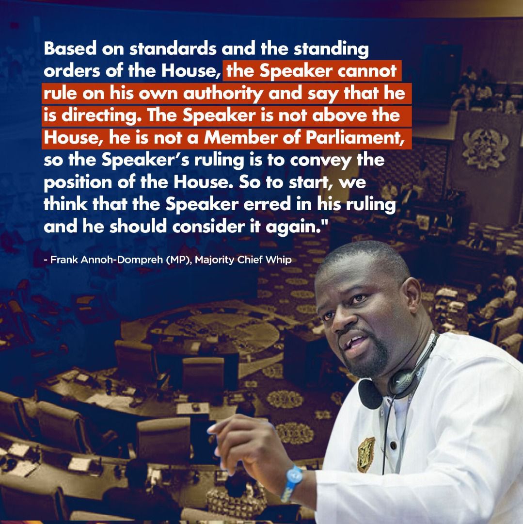MajorityCaucus8's tweet photo. Hon.Annoh-Dompreh @FAnnohDompreh straightens the curves in speakers conduct. https://t.co/gBhnfkuOHk
